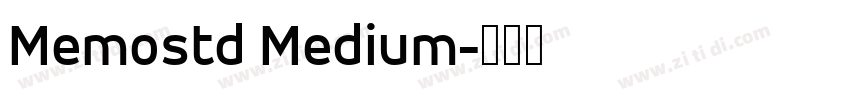 Memostd Medium字体转换